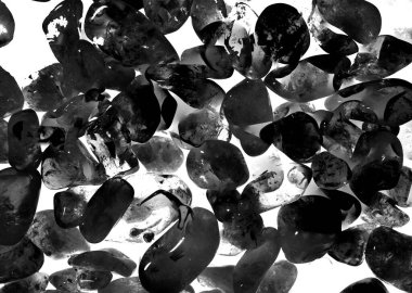 Kristal enine kesit arkaplanı. Doğal saydam agat kristal yüzey dilimi. Madenin makro yakın çekimi, soyut yapı