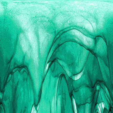 Alkol mürekkebi teknikli doğal akışkan resim. Yumuşak rüya renkleri şeffaf dalgalı çizgiler oluşturur.