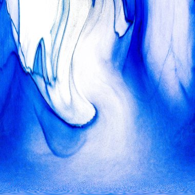 Alkol mürekkebi teknikli doğal akışkan resim. Yumuşak rüya renkleri şeffaf dalgalı çizgiler oluşturur.