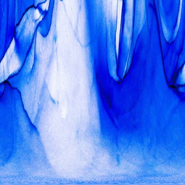 Alkol mürekkebi teknikli doğal akışkan resim. Yumuşak rüya renkleri şeffaf dalgalı çizgiler oluşturur.