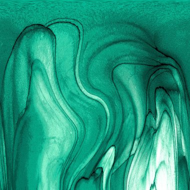 Alkol mürekkebi teknikli doğal akışkan resim. Yumuşak rüya renkleri şeffaf dalgalı çizgiler oluşturur.