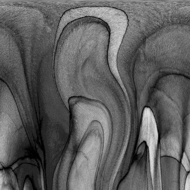 Alkol mürekkebi teknikli doğal akışkan resim. Yumuşak rüya renkleri şeffaf dalgalı çizgiler oluşturur.