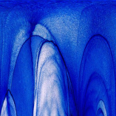 Alkol mürekkebi teknikli doğal akışkan resim. Yumuşak rüya renkleri şeffaf dalgalı çizgiler oluşturur.