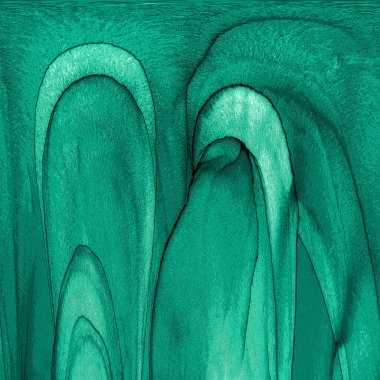 Alkol mürekkebi teknikli doğal akışkan resim. Yumuşak rüya renkleri şeffaf dalgalı çizgiler oluşturur.