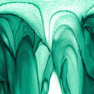 Alkol mürekkebi teknikli doğal akışkan resim. Yumuşak rüya renkleri şeffaf dalgalı çizgiler oluşturur.