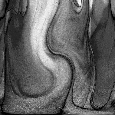 Alkol mürekkebi teknikli doğal akışkan resim. Yumuşak rüya renkleri şeffaf dalgalı çizgiler oluşturur.