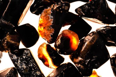 Tasarım için doğal kuvars değerli taş desen dokusu arka planı.