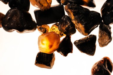 Tasarım için doğal kuvars değerli taş desen dokusu arka planı.