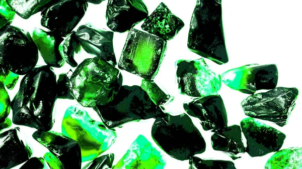 Pembe. Yeşil. Mavi. Mor. Kahverengi. Doğal Kuvars. Buz küpü biçimi arkaplanı