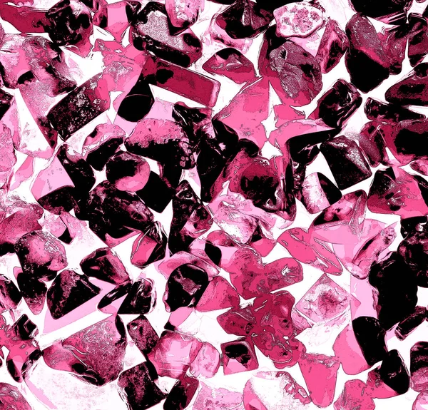 Pembe. Yeşil. Mavi. Mor. Kahverengi. Doğal Kuvars. Buz küpü biçimi arkaplanı