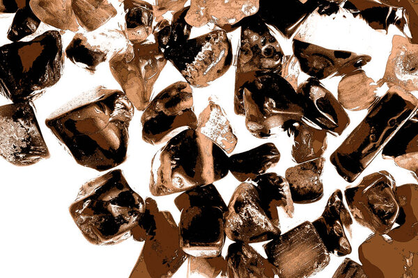 Natural quartz gemstone pattern texture background for design.