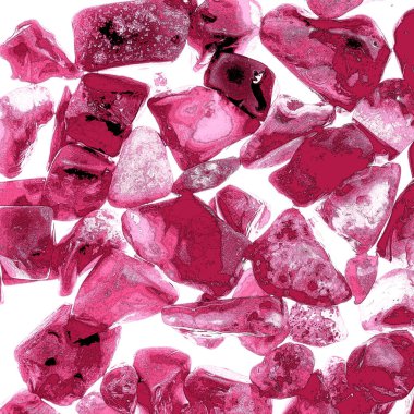 Pembe. Yeşil. Mavi. Mor. Kahverengi. Doğal Kuvars. Buz küpü biçimi arkaplanı