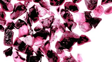 Pembe. Yeşil. Mavi. Mor. Kahverengi. Doğal Kuvars. Buz küpü biçimi arkaplanı