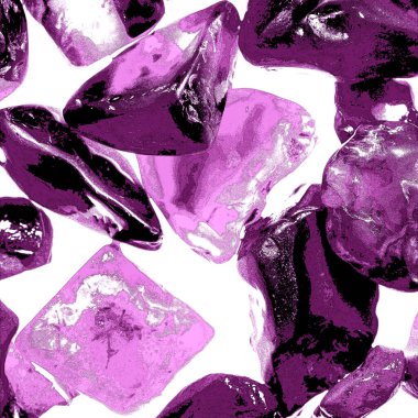 Pembe. Yeşil. Mavi. Mor. Kahverengi. Doğal Kuvars. Buz küpü biçimi arkaplanı