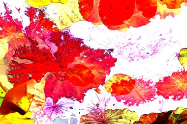 Lotus yaprağı ormanı. Çevre sorunları. Düz dizayn. Yüksek kalite vektör çizimi. Arkaplan deseni.