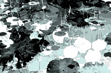 Lotus yaprağı ormanı. Çevre sorunları. Düz dizayn. Yüksek kalite vektör çizimi. Arkaplan deseni.