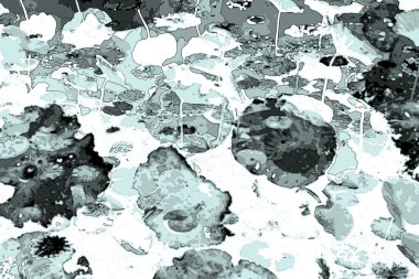 Lotus yaprağı ormanı. Çevre sorunları. Düz dizayn. Yüksek kalite vektör çizimi. Arkaplan deseni.