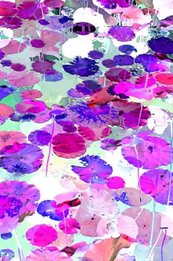 Lotus yaprağı ormanı. Çevre sorunları. Düz dizayn. Yüksek kalite vektör çizimi. Arkaplan deseni.