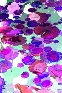 Lotus yaprağı ormanı. Çevre sorunları. Düz dizayn. Yüksek kalite vektör çizimi. Arkaplan deseni.