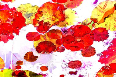 Lotus yaprağı ormanı. Çevre sorunları. Düz dizayn. Yüksek kalite vektör çizimi. Arkaplan deseni.