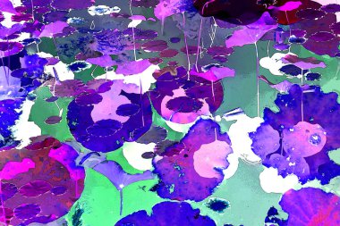 Lotus yaprağı ormanı. Çevre sorunları. Düz dizayn. Yüksek kalite vektör çizimi. Arkaplan deseni.