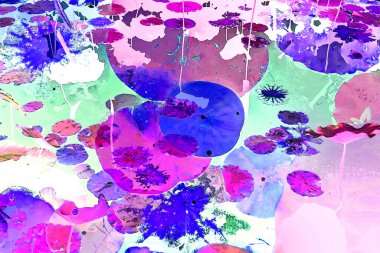 Lotus yaprağı ormanı. Çevre sorunları. Düz dizayn. Yüksek kalite vektör çizimi. Arkaplan deseni.