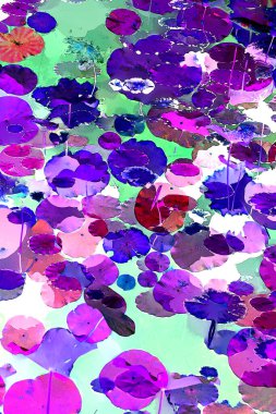 Lotus yaprağı ormanı. Çevre sorunları. Düz dizayn. Yüksek kalite vektör çizimi. Arkaplan deseni.