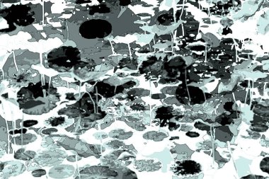 Nilüfer yaprakları, zarif arkaplan deseni