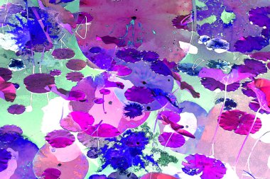 Nilüfer yaprakları, zarif arkaplan deseni