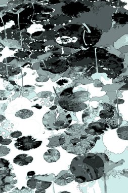 Nilüfer yaprakları, zarif arkaplan deseni