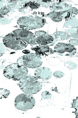 Nilüfer yaprakları, zarif arkaplan deseni