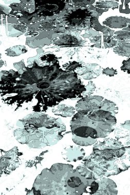 Nilüfer yaprakları, zarif arkaplan deseni