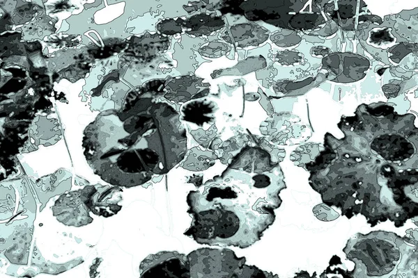 Lotus yaprağı ormanı. Çevre sorunları. Düz dizayn. Yüksek kalite vektör çizimi. Arkaplan deseni.