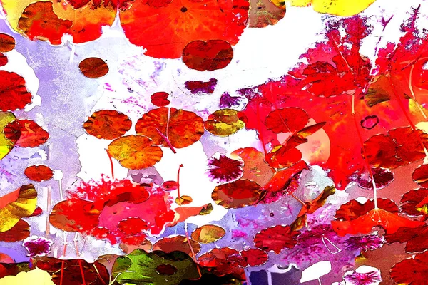 Lotus yaprağı ormanı. Çevre sorunları. Düz dizayn. Yüksek kalite vektör çizimi. Arkaplan deseni.