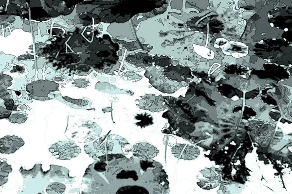 Lotus yaprağı ormanı. Çevre sorunları. Düz dizayn. Yüksek kalite vektör çizimi. Arkaplan deseni.