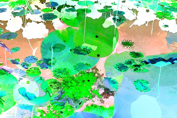 Lotus yaprağı ormanı. Çevre sorunları. Düz dizayn. Yüksek kalite vektör çizimi. Arkaplan deseni.