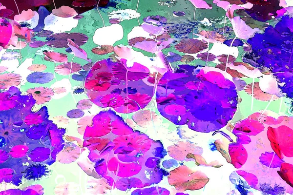 Lotus yaprağı ormanı. Çevre sorunları. Düz dizayn. Yüksek kalite vektör çizimi. Arkaplan deseni.