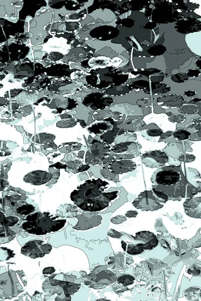 Lotus yaprağı ormanı. Çevre sorunları. Düz dizayn. Yüksek kalite vektör çizimi. Arkaplan deseni.