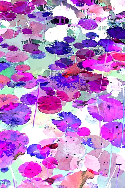 Lotus yaprağı ormanı. Çevre sorunları. Düz dizayn. Yüksek kalite vektör çizimi. Arkaplan deseni.