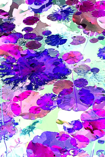 Lotus yaprağı ormanı. Çevre sorunları. Düz dizayn. Yüksek kalite vektör çizimi. Arkaplan deseni.