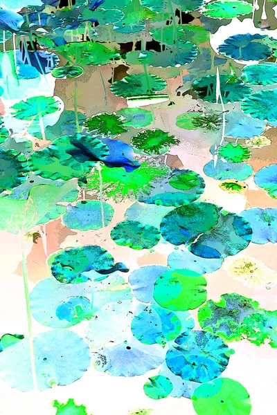 Lotus yaprağı ormanı. Çevre sorunları. Düz dizayn. Yüksek kalite vektör çizimi. Arkaplan deseni.