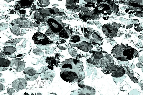 Lotus yaprağı ormanı. Çevre sorunları. Düz dizayn. Yüksek kalite vektör çizimi. Arkaplan deseni.