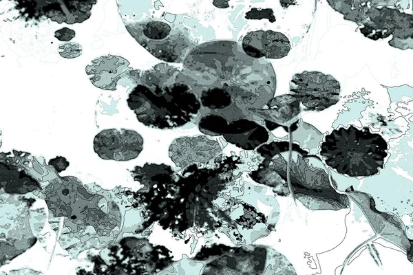 Lotus yaprağı ormanı. Çevre sorunları. Düz dizayn. Yüksek kalite vektör çizimi. Arkaplan deseni.