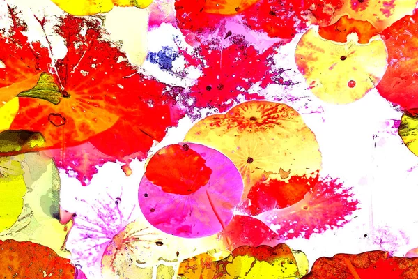 Lotus yaprağı ormanı. Çevre sorunları. Düz dizayn. Yüksek kalite vektör çizimi. Arkaplan deseni.