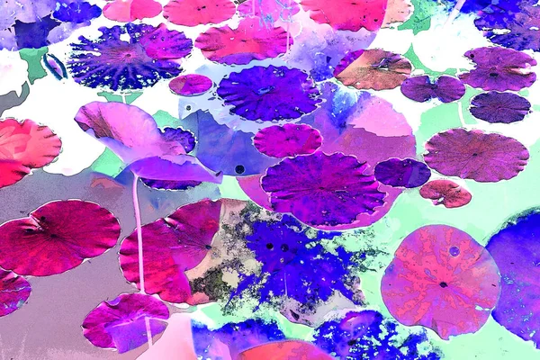 Lotus yaprağı ormanı. Çevre sorunları. Düz dizayn. Yüksek kalite vektör çizimi. Arkaplan deseni.