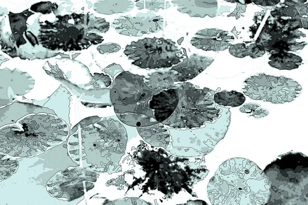 Lotus yaprağı ormanı. Çevre sorunları. Düz dizayn. Yüksek kalite vektör çizimi. Arkaplan deseni.