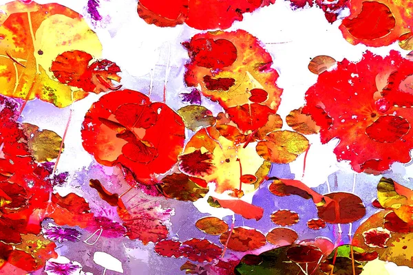 Lotus yaprağı ormanı. Çevre sorunları. Düz dizayn. Yüksek kalite vektör çizimi. Arkaplan deseni.