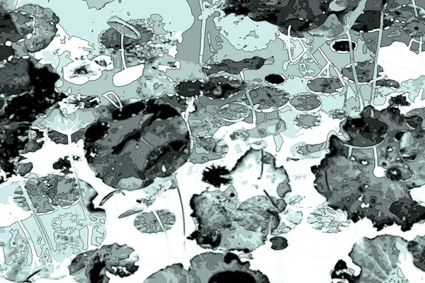 Lotus yaprağı ormanı. Çevre sorunları. Düz dizayn. Yüksek kalite vektör çizimi. Arkaplan deseni.