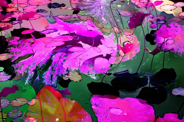 Lotus yaprağı ormanı. Çevre sorunları. Düz dizayn. Yüksek kalite vektör çizimi. Arkaplan deseni.