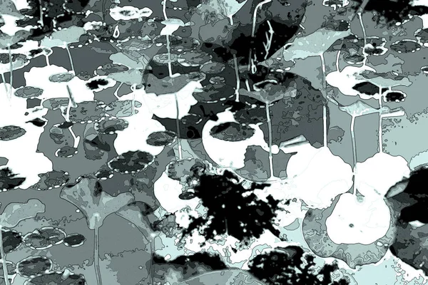 Lotus yaprağı ormanı. Çevre sorunları. Düz dizayn. Yüksek kalite vektör çizimi. Arkaplan deseni.